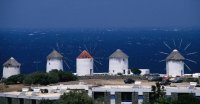 De windmolens van Mykonos