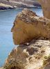 "face" of matala beach