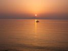 Limnos: zonsondergang berg Athos
