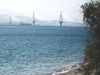 Gezicht op nieuwe brug bij Patras