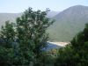 Anti Samos beach verscholen achter het groen