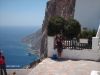 Amorgos - voor het klooster van Panai Chozoviotissa