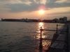 zonsondergang haven thessaloniki
