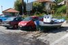 Geparkeerde boot in Pythagorion